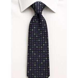 Lauren Ralph Lauren Silk Tie – Vintage Black Purple Floral